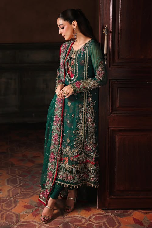 Luxury Chiffon Suit with Adda Work & Net Dupatta
