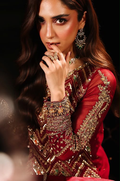 Luxury Chiffon Suit with Adda Work & Net Dupatta