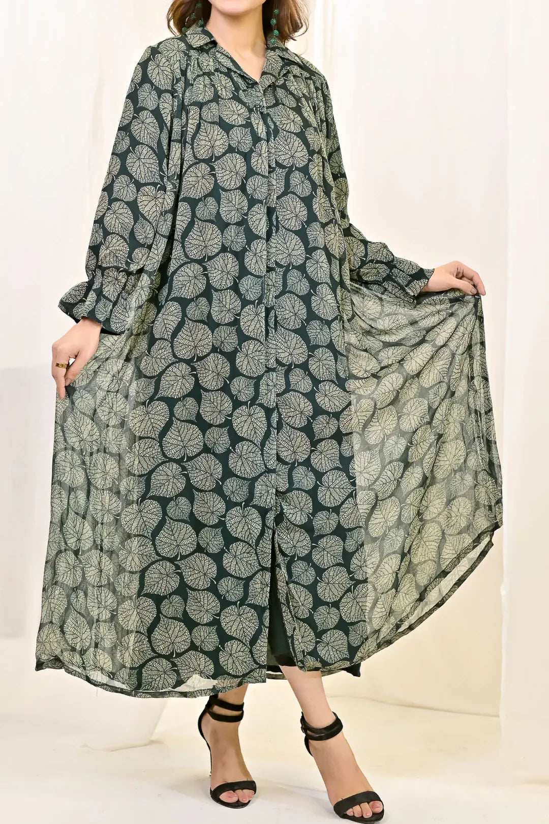 Rafia Luxury Printed Chiffon Shirt – Exclusive Summer Collection | Shirt Only