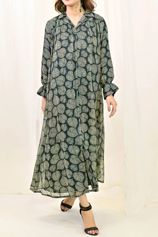 Rafia Luxury Printed Chiffon Shirt – Exclusive Summer Collection | Shirt Only