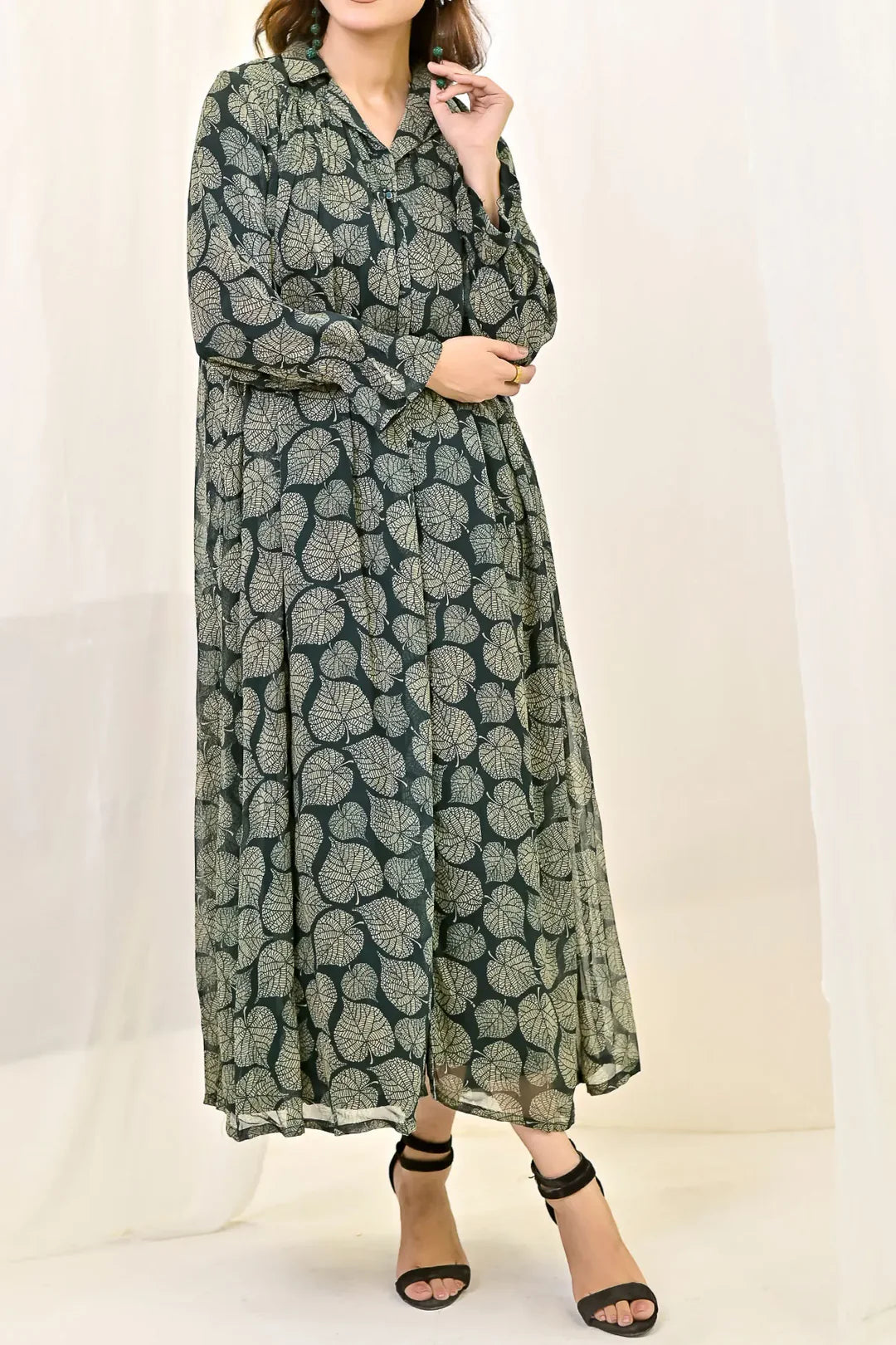 Rafia Luxury Printed Chiffon Shirt – Exclusive Summer Collection | Shirt Only