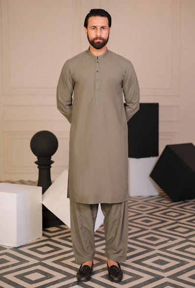 Pakistani Men’s Kurta Shalwar – Traditional Muslim Outfit ( MN334 )