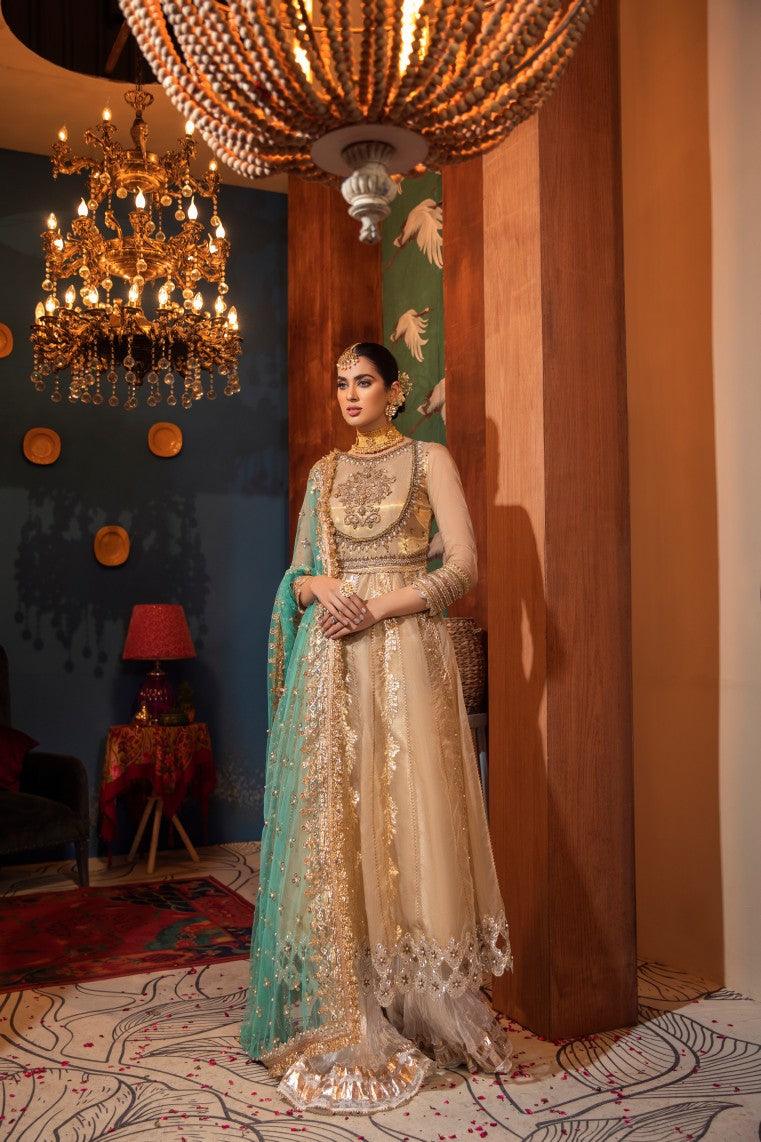 Luxury Pret with Dabka Hand Work on Crinkle Chiffon
