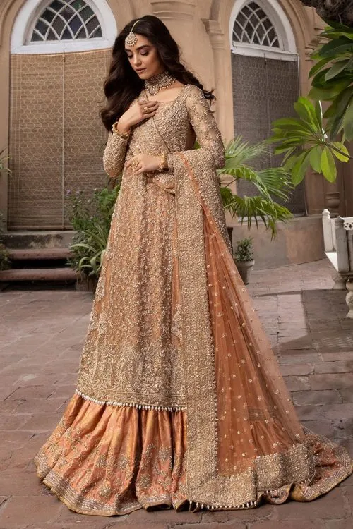 Pakistani Bridal Outfit Handmade with hand embellishments and luxury detailing